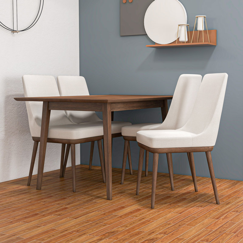 Corrigan Studio® 4 - Person Solid Wood Breakfast Nook Dining Set | Wayfair
